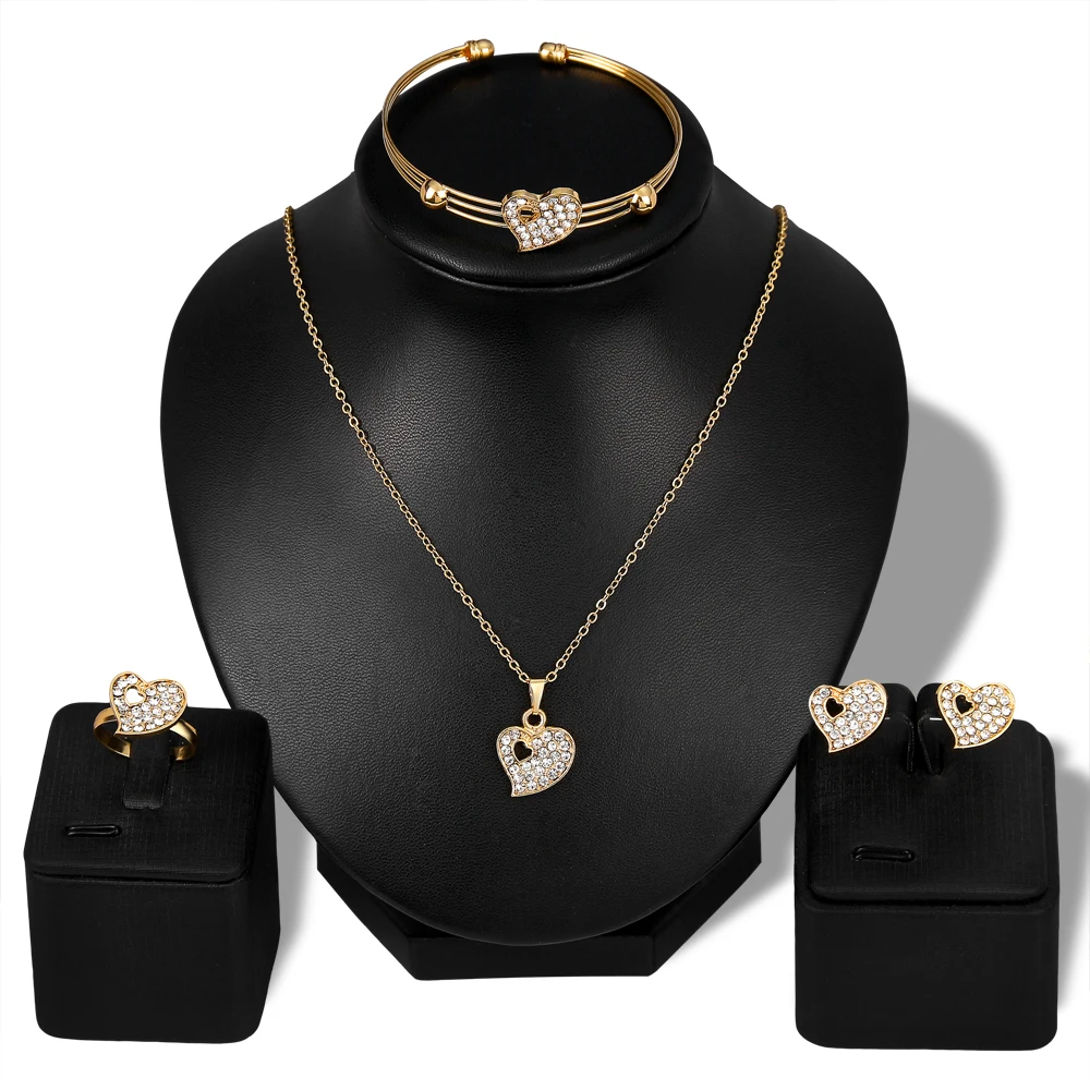 Sweet-Love-Heart-Hollow-Women-Girls-Gold-color-Necklace-Earrings-Ring-Bracelet-Fashion-Jewelry-Set-Wedding (2)