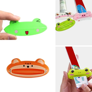 

1Pc Cartoon Toothpaste Dispenser Toothpaste Squeeze Lips for Extruding Toothpaste Clip Holder Bathroom Products