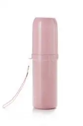 Pink Aprince чашка для рта спринцовка портативная Сумочка для туалетных принадлежностей Коробка для пшеничной соломы дорожная мойка для хранения зубных щеток коробка - Цвет: Pink