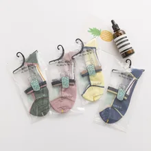 Милые женские короткие носки, 1 пара, весна, новые цветные полосатые женские модные короткие носки, женские дышащие прозрачные носки в Корейском стиле