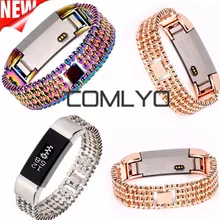 Comlyo блеск Нержавеющая сталь металлическая бусина формы частиц ремешок для Альта ремешок Браслеты замена Браслет