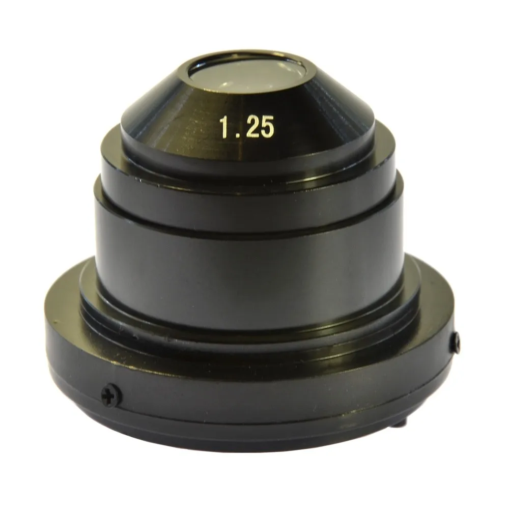 Биологический микроскоп оптический объектив NA 1,25 Abbe конденсатор 37 мм зеркало для сбора объектива