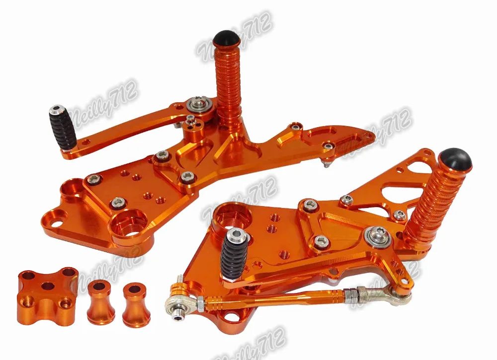 Waase для KTM Duke 125 200 390 2011 2012 2013 Регулируемый наездник задние комплекты Rearset Подножка для ухода за кожей ног колышки