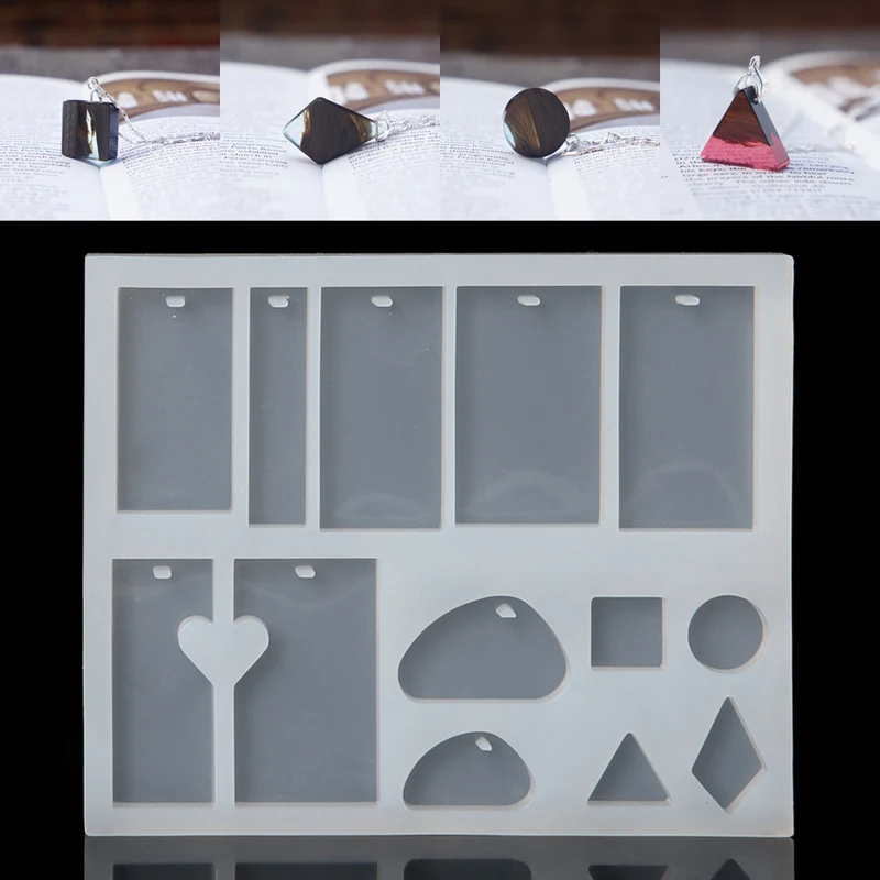 

DIY Silicone Mold Jewelry Pendant Making Casting Mould Tool Craft Resin Necklace