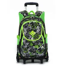 Schöne schmetterling Druck Mädchen Trolley Schulranzen Rucksack Buch Tasche auf Rädern Primäre Schule Schultasche Kinder Reisegepäck