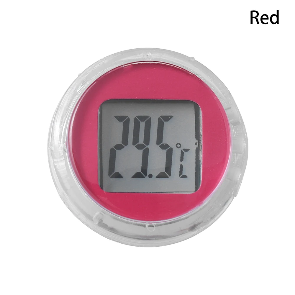 Мини мотоцикл цифровой термометр Цельсия водонепроницаемый палка-на кронштейн для мотоцикла цифровой термометр аксессуары для мотоциклов - Цвет: Красный