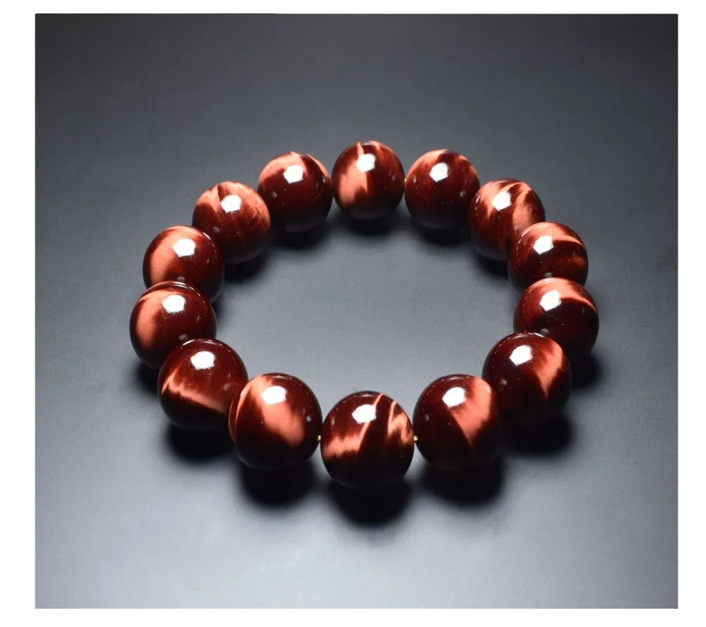 

BOEYCJR AA Red Tiger Eyes Natural Stone Beads Bangles & Bracelets Handmade Jewelry Energy Stone Bracelet for Women or Men 2019