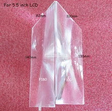 2 pcs Fresnel Lens for 5 5 inch LCD front 140mm 82mm F180mm and back 138mm