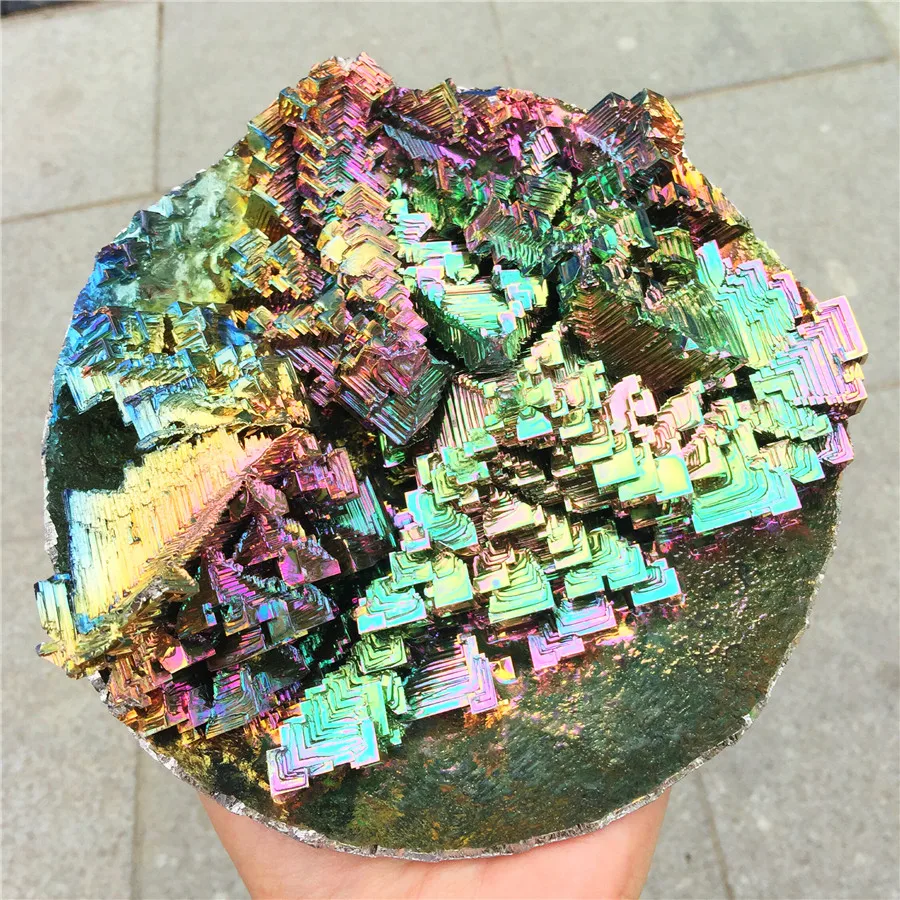 

Beautiful big Mineral Specimen Bismuth Crystal Iridescent Minerals Rocks