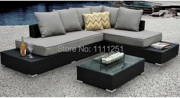 Soho Sectional Teras Sofa Furniture Meja Teras Taman Kolam Rotan Dan Sunbrella Table Type Table Calenderpool Table Used Aliexpress