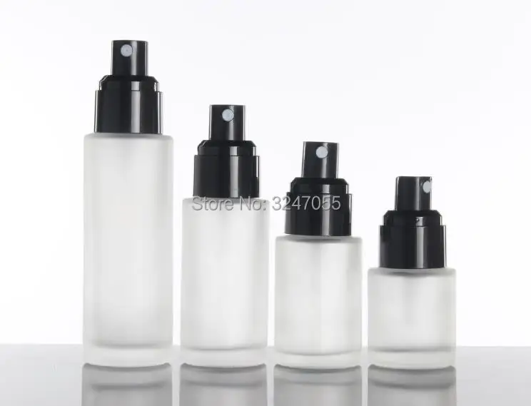 120ml80ml60ml40ml30ml20ml матовая Стекло косметический лосьон насос Bottel, пустой тумана контейнер, 50g30g20g10g5g косметический крем jar