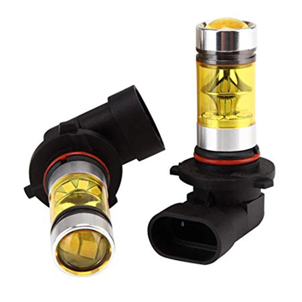 

2PCs Car Fog Lamps LED Lights Yellow Light Bulb 20LEDs Vehicle Driving Lights 3500K Car Fog lights 9005 9006 H8 /H11 H10