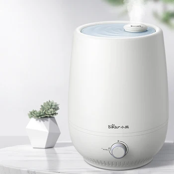 

4.5L White Pure Smart Upper Add Water Humidifier Purifier Oil Diffuser Ag+ Silver Ion Filter Knob Baby Pregnant Home Office Dorm