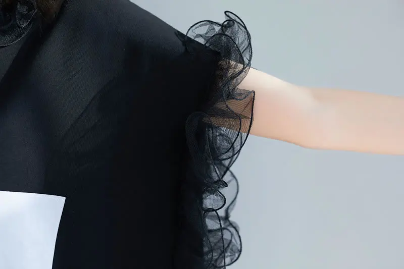 [XITAO] Новое поступление весеннее женское модное летнее Европейское повседневное свободное платье с коротким рукавом и круглым вырезом длиной до колена WBB2921