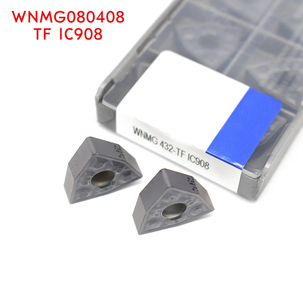 WNMG080408 TF IC908 внешние токарные инструменты твердосплавная вставка WNMG 080408 токарный