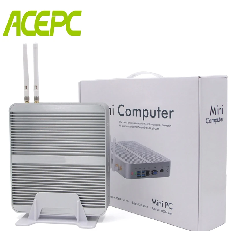 ACEPC Intel Core i5 8250U DDR4 безвентиляторный мини-ПК WIN10 Mini PC Windows10 Linux i5 мини-ПК с HDMI VGA USB3.0 USB2.0 WIFI300M