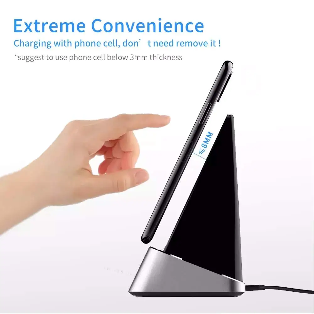 Ascromy Qi Wireless Phone Holder Charger 10W for Samsung Galaxy S10 S9 S8 Plus S10E S7 S6 Edge Plus wirless Charger pad cargador (17)