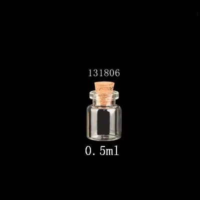 Пустые стеклянные бутылки с пробкой 10 шт./лот 13x18x6 мм 0 5 мл прозрачные банки сделай