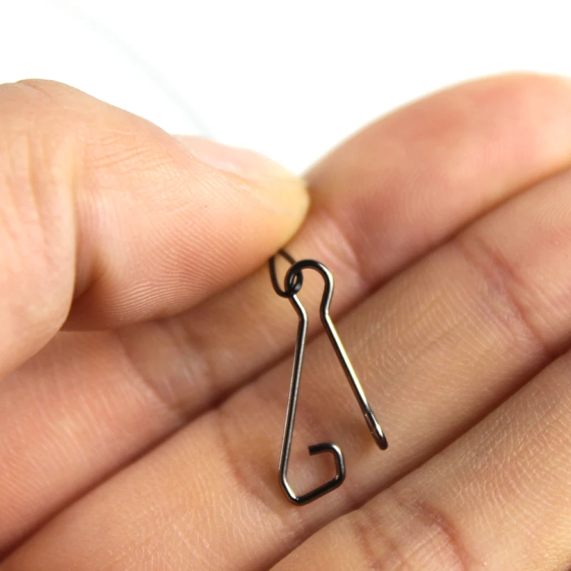 New 20PCS Anti-bite Fishing Line Steel Wire Leader Fishing Tackle MS+QL Fishing Swivel Snap Hook Connector 15/20/30CM Black X322