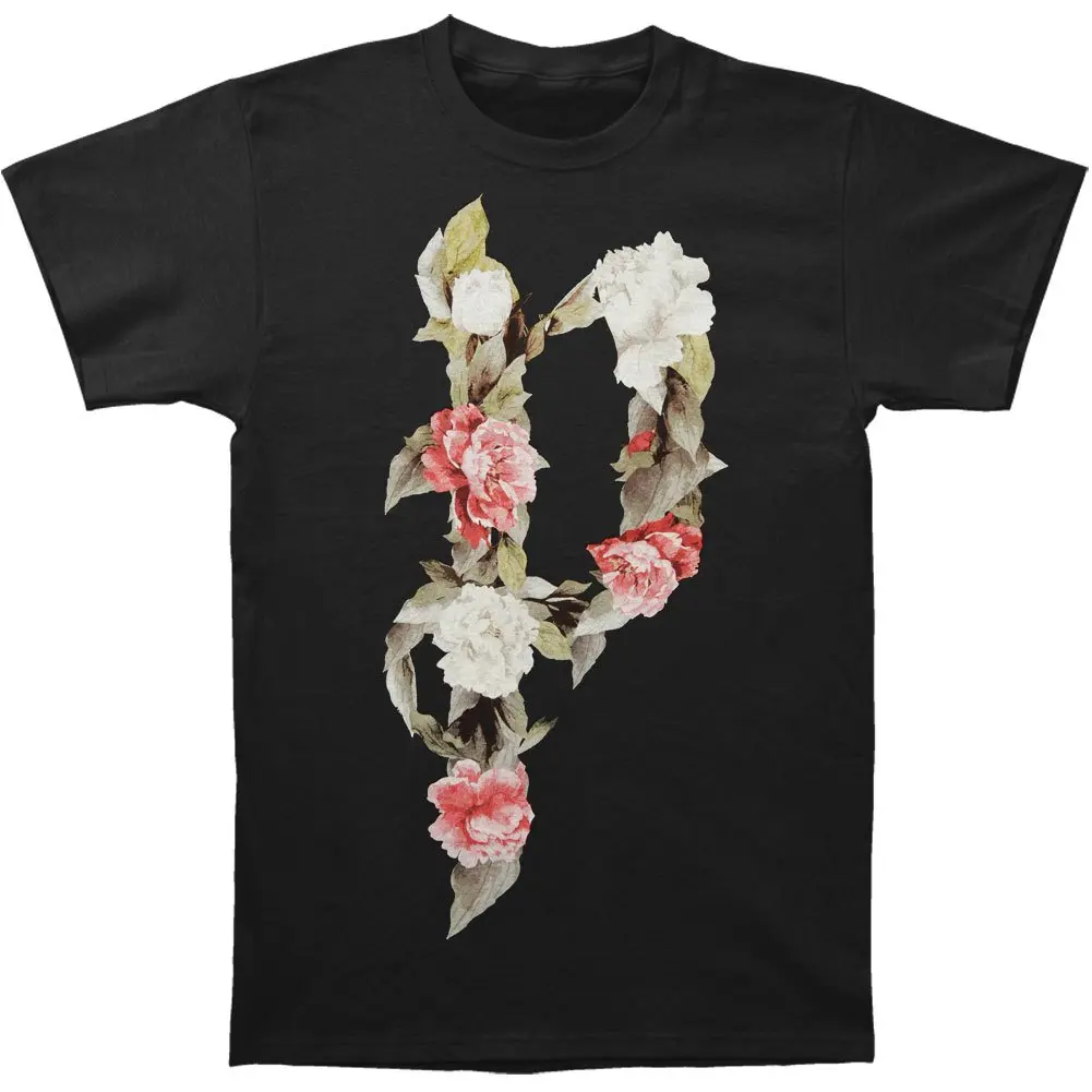 Polyphia Мужская Цветочная любимая Футболка Черная|Футболки| |