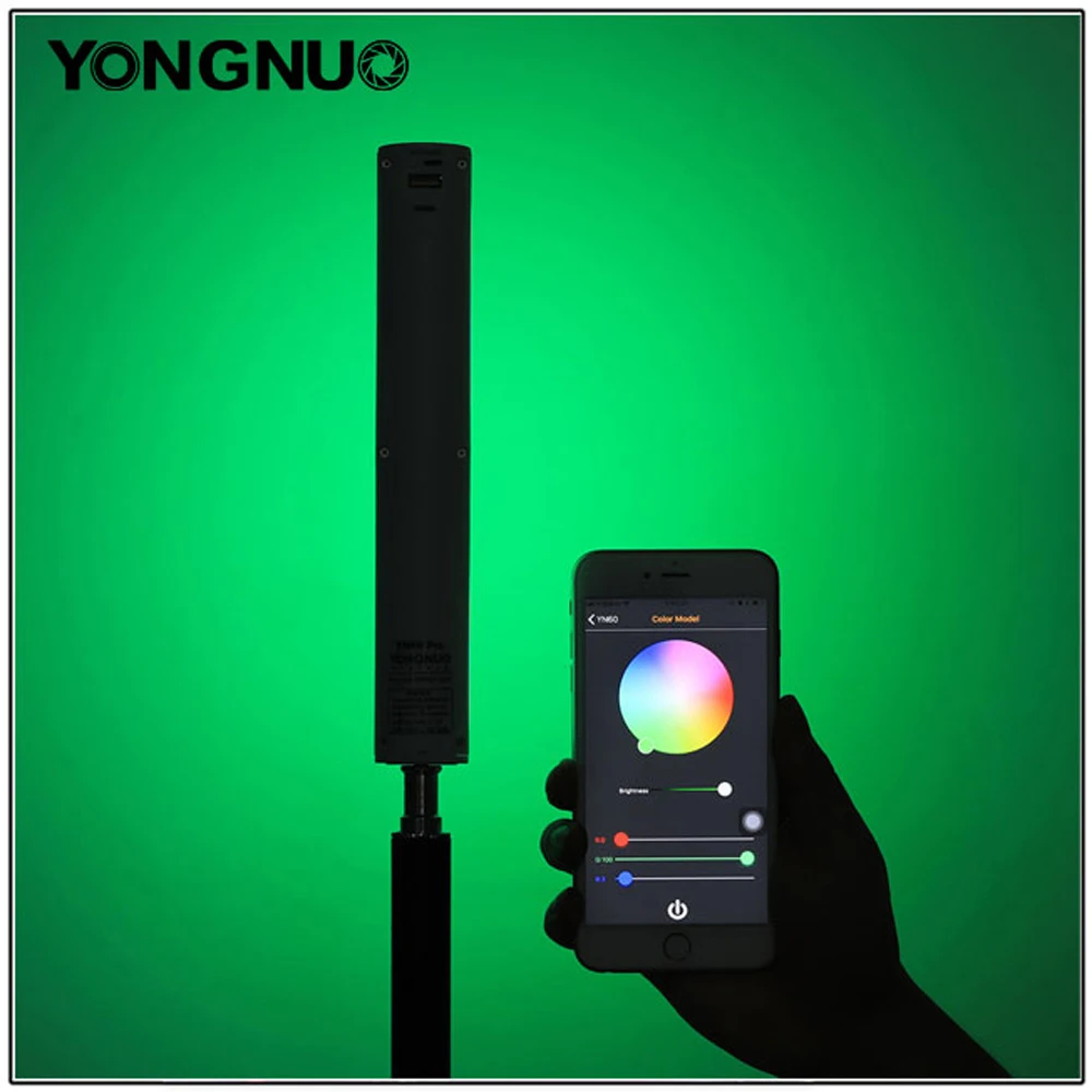 Светодиодный видеосветильник Yongnuo YN60 Pro RGB 3200 5500K с аккумулятором 5200 мА · ч для DSLR