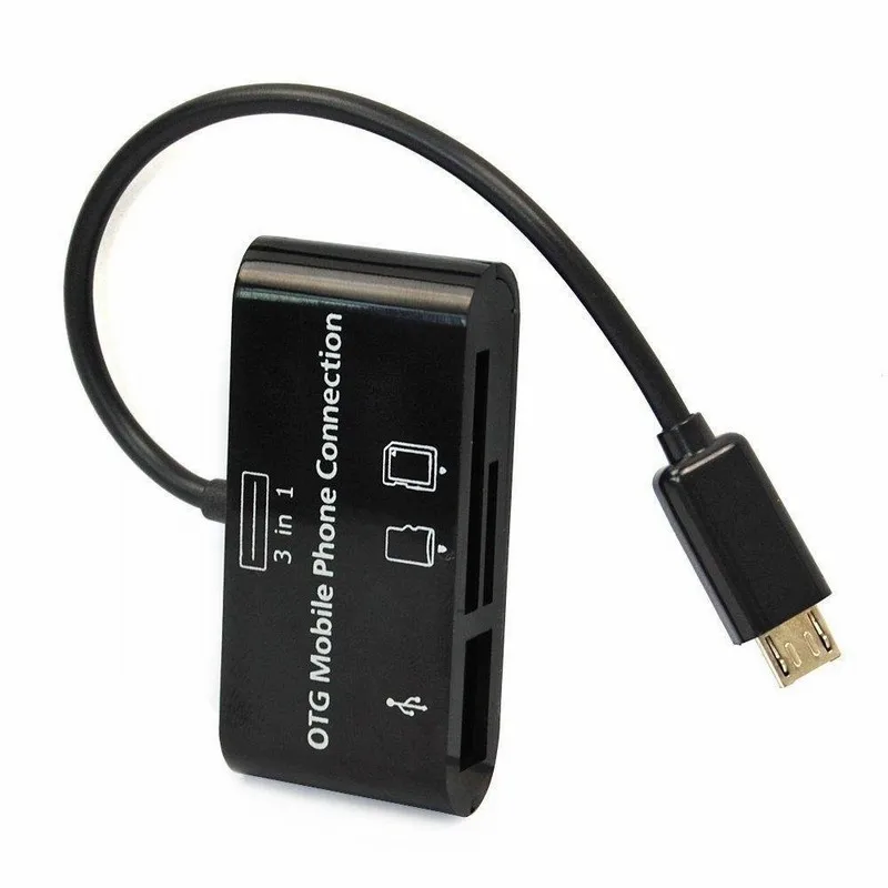 Ascromy 3 в 1 набор соединения USB HUB SD MMC TF кардридер адаптер для OTG Мобильный телефон Meizu M3s m3 примечание U10 U20 M5 M5s E2 e 2
