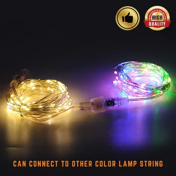 

10M Extendable Led Light String AC85-265V Warm White/RGB Light Driver Connected Extendable to 50M 100M LED Fairy Light Strings