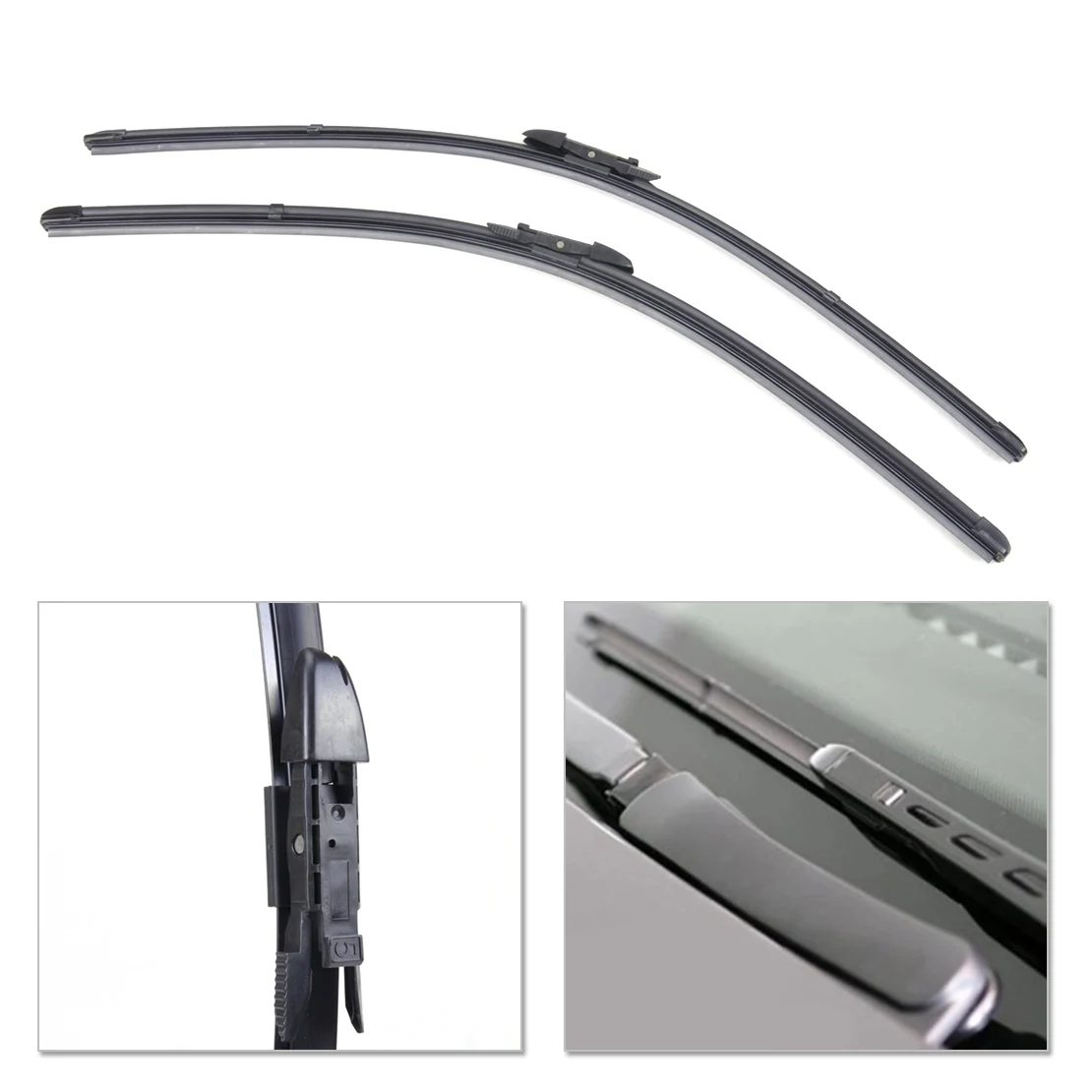 DWCX 24"+24" Frameless Steel Rubber Window Windshield Wiper Blade For BMW E60 / E61 5 SERIES