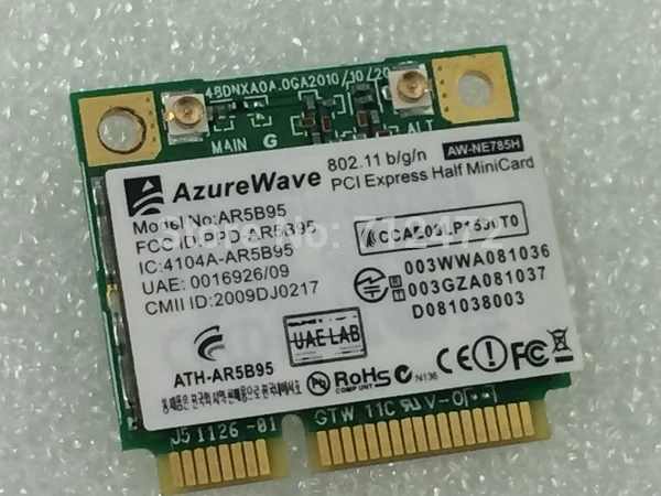 Оптовая продажа оригинальная новая беспроводная карта AzureWave AR5B95 AR9285 150 Мбит/с
