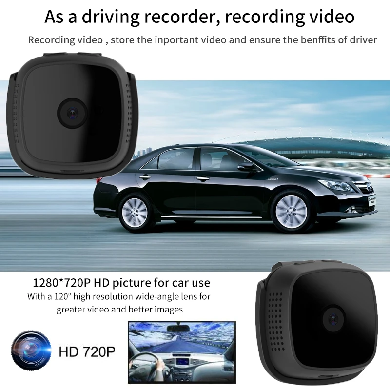 Мини камера с ночным видением микро Wifi IP 720P HD видео рекордер спорт на открытом
