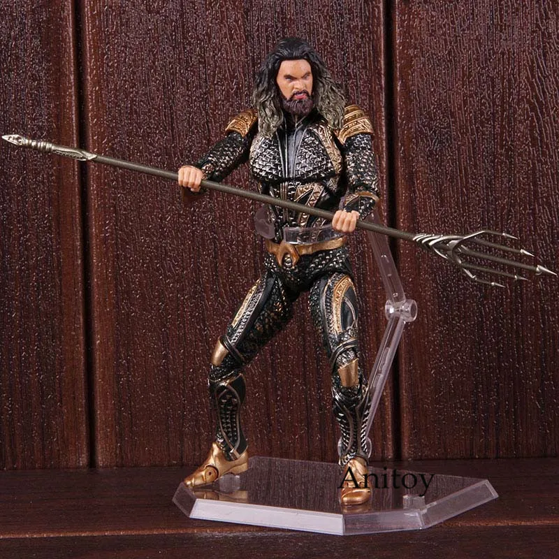 DC Comic Aquaman Figure Justice League Arthur Curry Mafex Action Figure Collectible Model Toy
