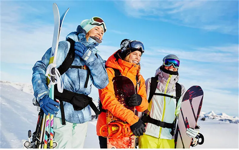 GSOU лыжная куртка для женщин лыжное пальто зимнее теплое водонепроницаемое ветронепроницаемое лыжное пальто для отдыха на природе Женское пальто Одежда для сноуборда