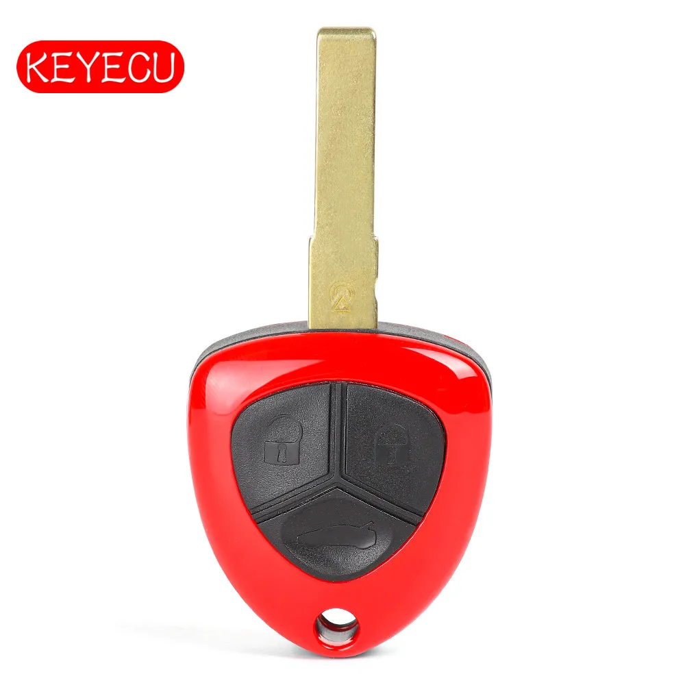 Keyecu Replacement Remote Key Fob 3 Button 433MHz ID48 for Ferrari 458 Italia 2010-2014 No Logo
