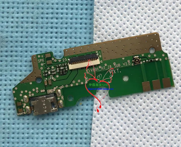Оригинальная usb-плата ZOJI Z8 со слотом для зарядки HOMTOM зарядное устройство