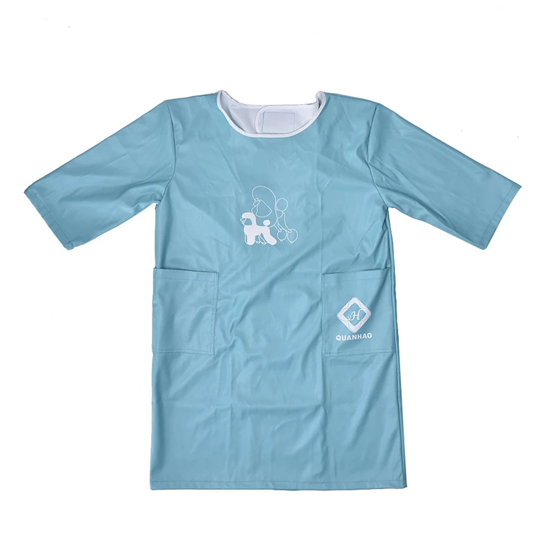

Medium Sleeve Pet Apron Beauty Gown Pet Grooming Beautician Smock Waterproof Clothing Pet Store Aprons Beauty Robe Dress