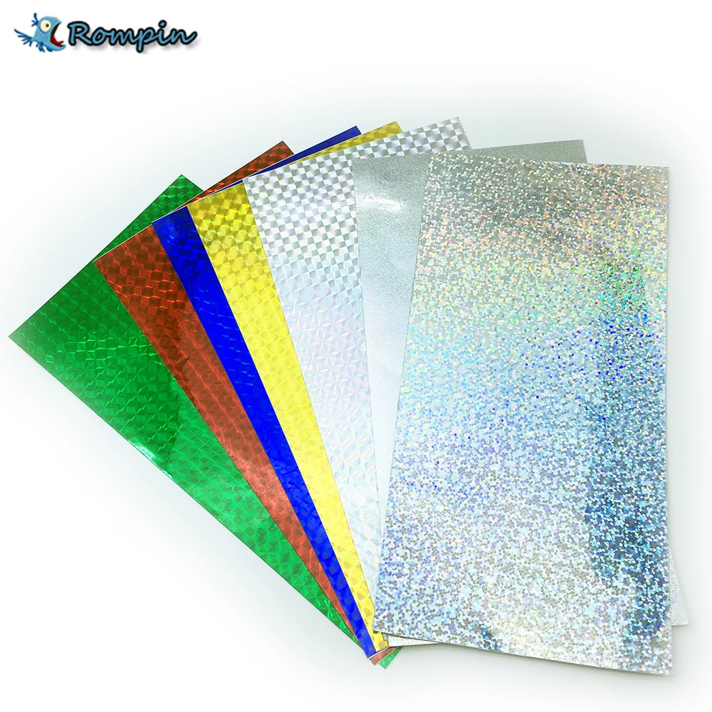 Material Holographic Adhesive Film Change Color Sticker Fishing Lure Flash Tape
