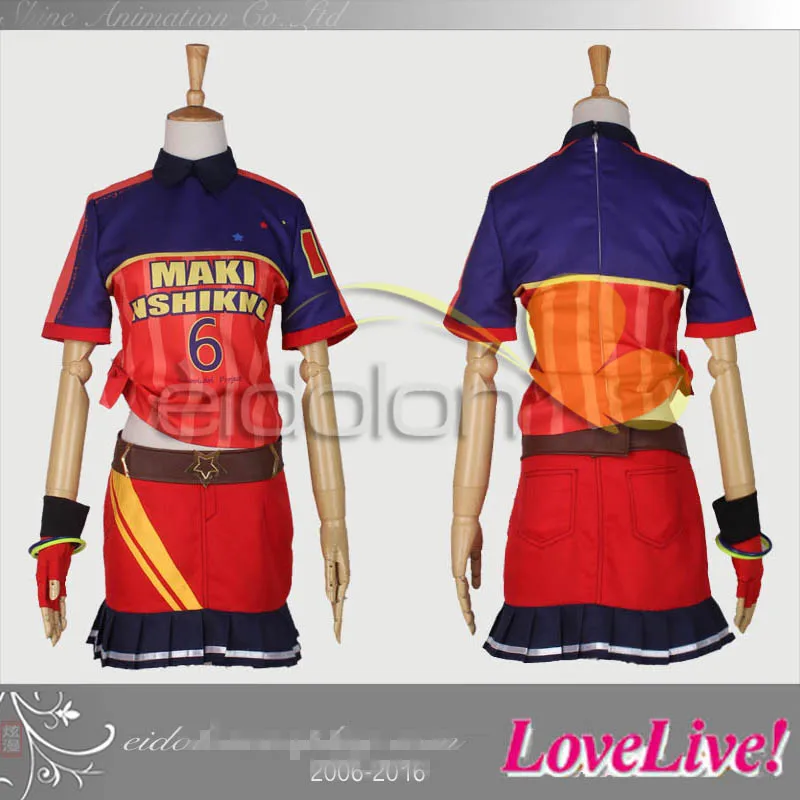 Image Love Live Nishikino Maki Uniforms Baseball Awken Dress Cosplay Costume Custom Made Free Shipping
