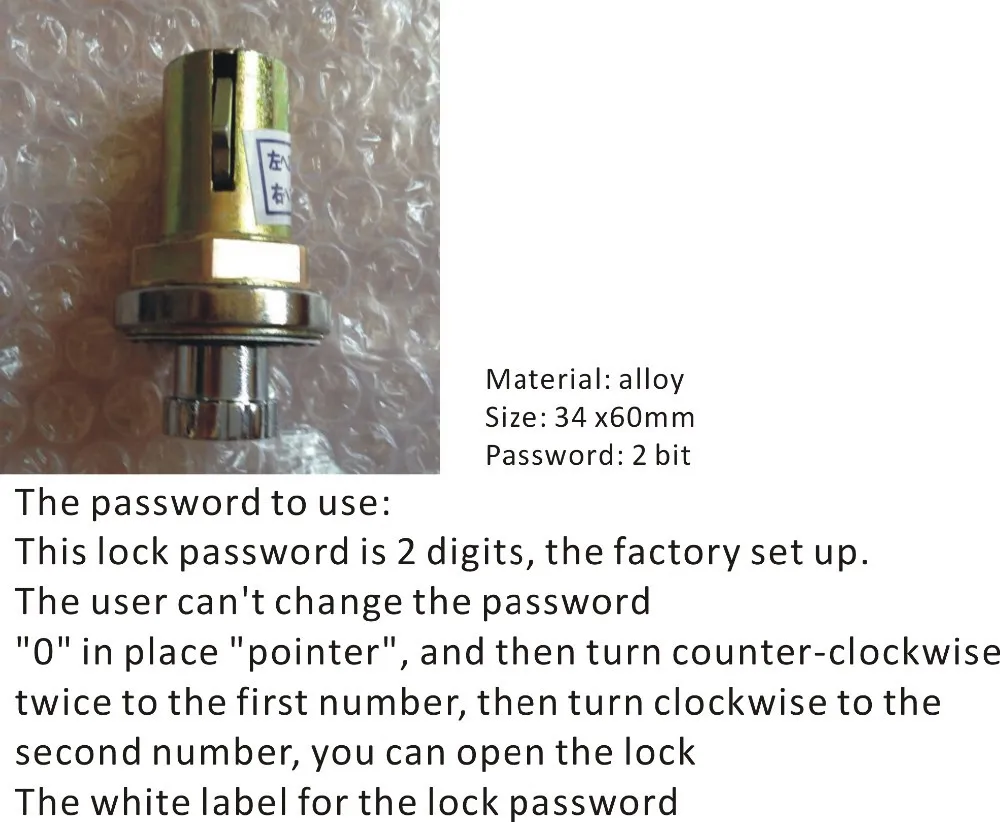 10 шт. DIY X-119 механический 2 цифры пароль почтовый замок/файл шкаф Пароль замок/без питания фиксированный пароль