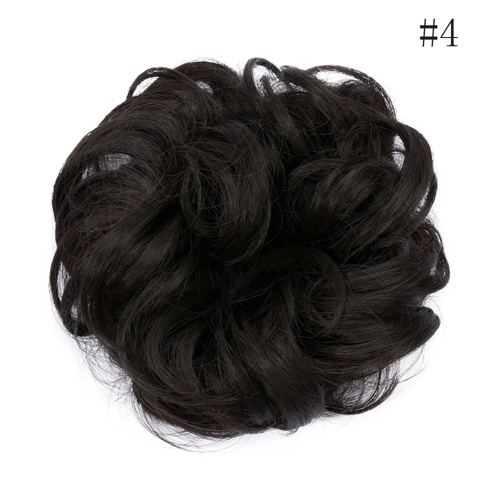 SNOILITE синтетические шиньоны, резинки для наращивания, накладные волосы, накладные волосы - Цвет: medium brown