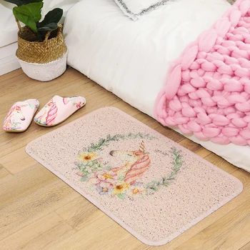 

Mattys wind girl heart Unicorn North European silk ring PVC rubbing soil pads for household dust and antiskid ground