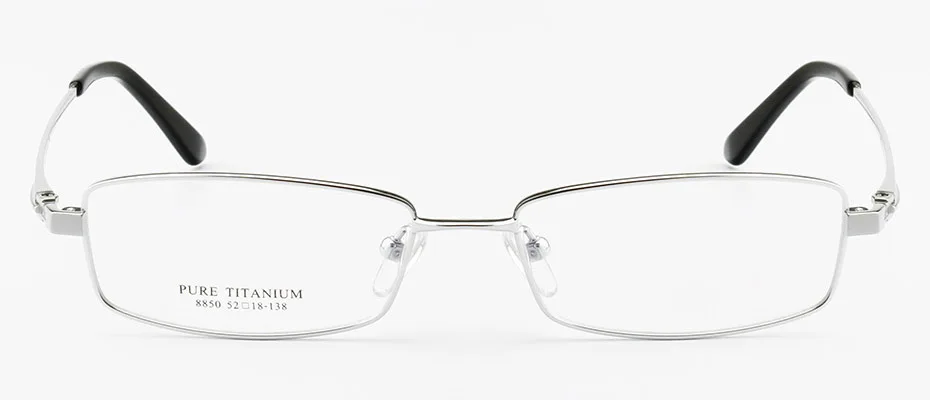 Boer Новое поступление удобные мужские деловые чистые титановые очки с полной оправой оправы для очков можно сделать очки по рецепту#8850