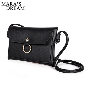 

Mara's Dream Women PU Leather Bag Fashion Simple Small Shoulder Bag Candy Color Mini Messenger Bags New Women Crossbody Bags