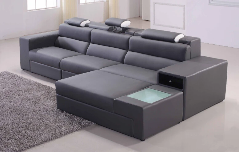 Online Buy Wholesale leather sofa set with lights from