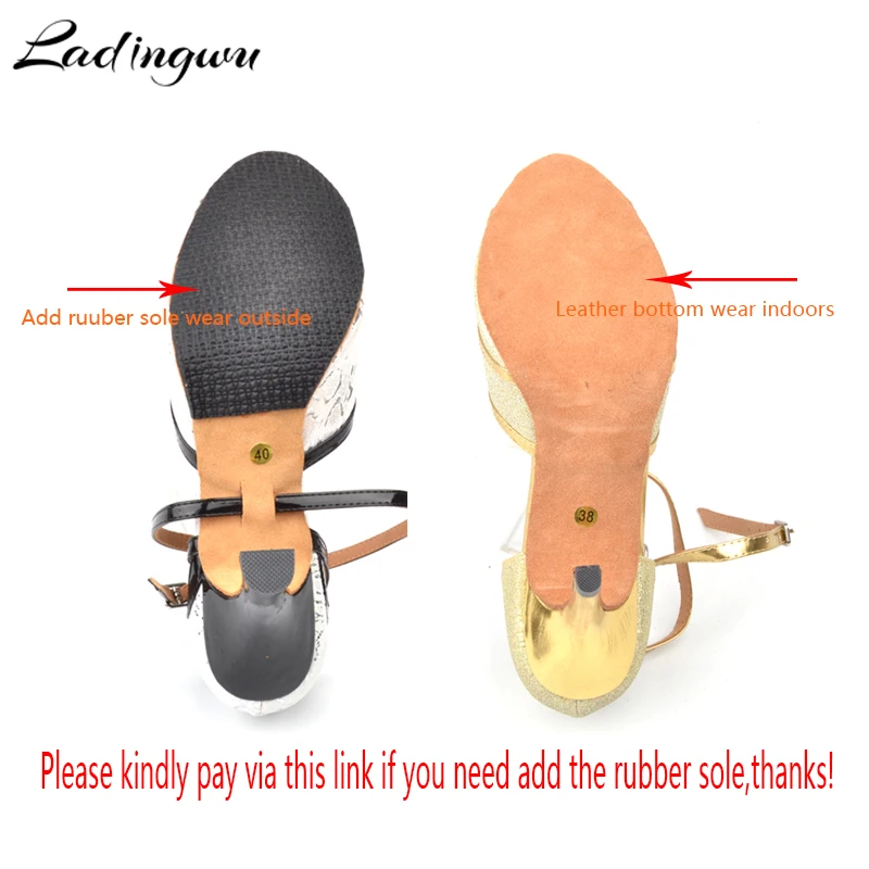 The Rubber Outsole For Latin dance shoes Ballroom dancing shoes Tango ballroom Dance Shoes