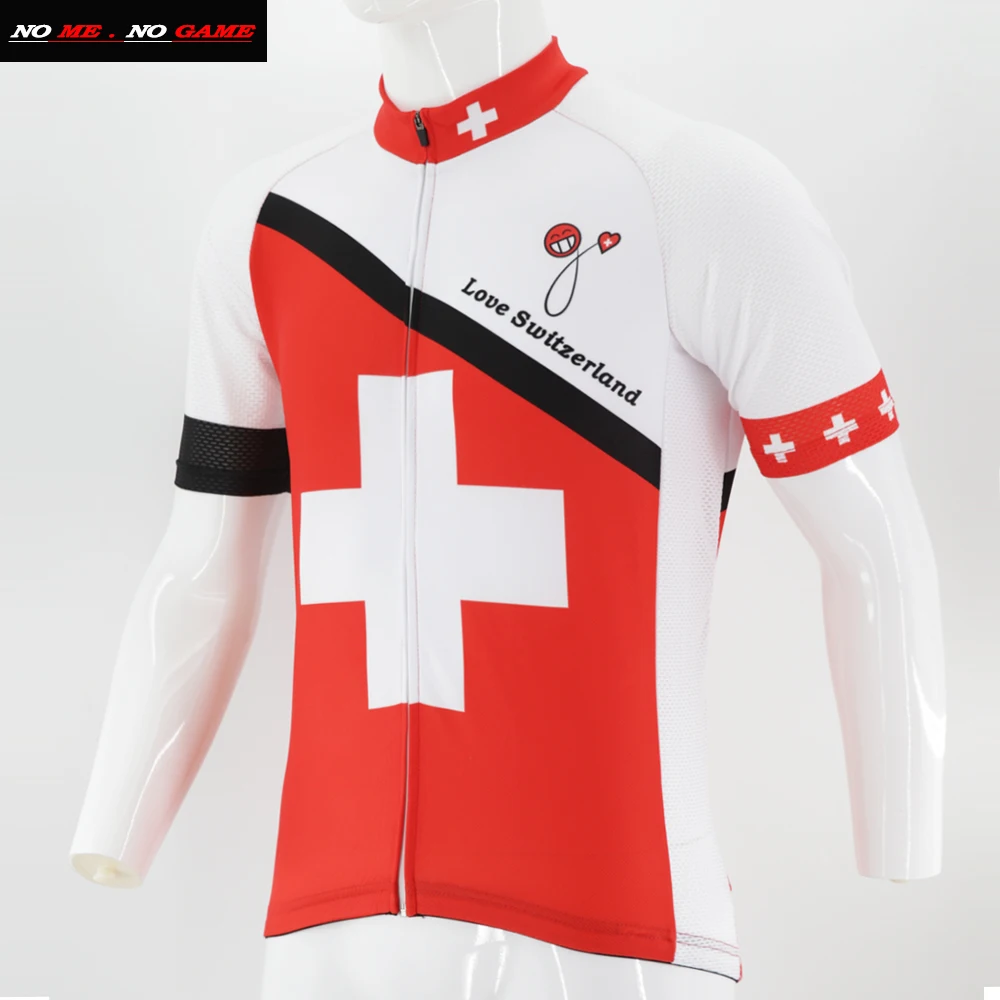 

2018 Swiss cycling jersey white red national flag men bike clothing wear mtb road racing top ropa ciclismo maillot no me no game