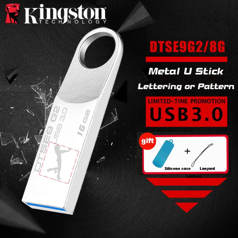 Kingston USB флеш накопитель 16gb Флешка 3 0 персональный с индивидуальным логотипом cle usb