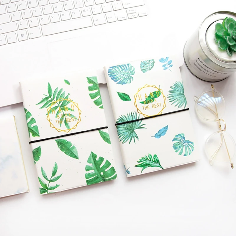 

A6 Simple Notebook Students School Travel Diary Book simple PU leather cover thread binding notebook for note