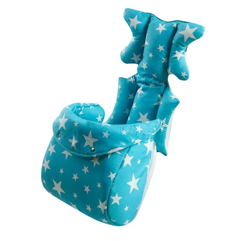 Сиденье для детской коляски подушки с ног крышка зима хлопок теплый детский стул Pad коляски Автокресло лайнер Pad аксессуары для колясок O3 - Цвет: Синий