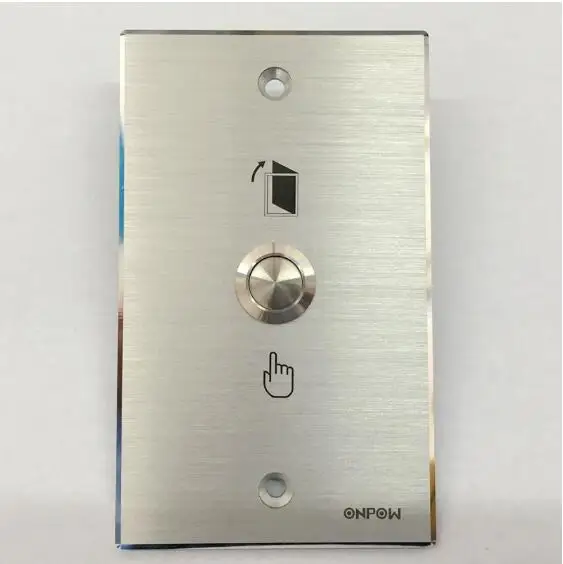 

115*70mm Aluminium alloy Panel Doorbell Push Release Panel With 16mm push button switch