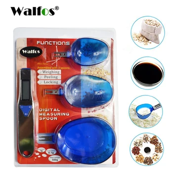 

WALFOS Brand 3 pieces Measuring Spoons Kitchen Measure cup Electronic Digital Spoon Scale 300/0.1g Kitchen Scales